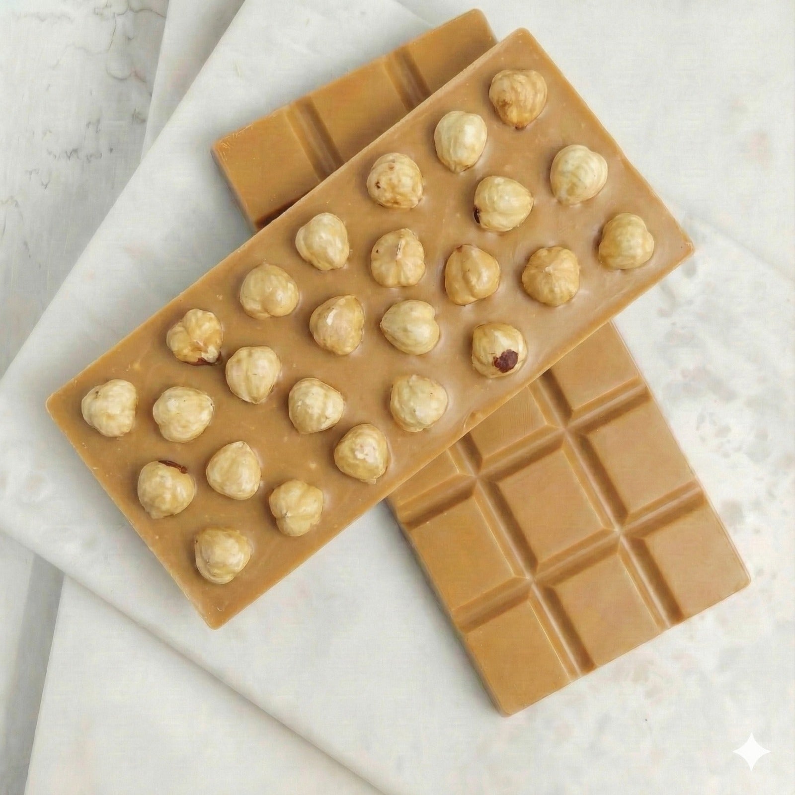 Belgian caramel hazelnut chocolate