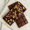 Belgain milk pistachios and cranberries
