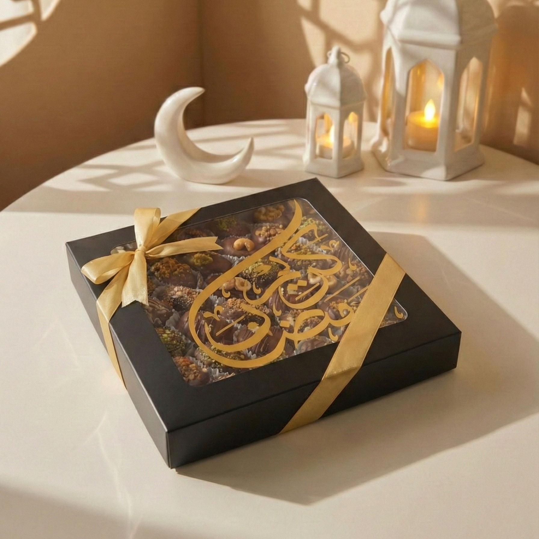 Belgian Chocolate Medjool Dates Box - 36 Pcs