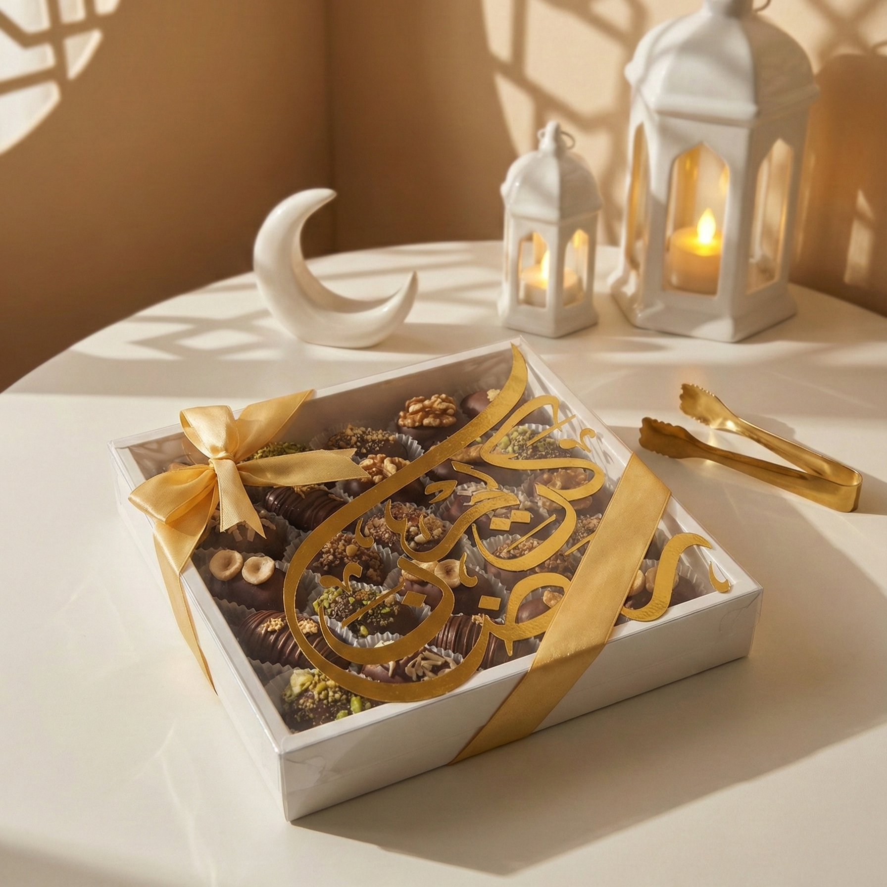 Belgian Chocolate Medjool Dates Box - 25 Pcs