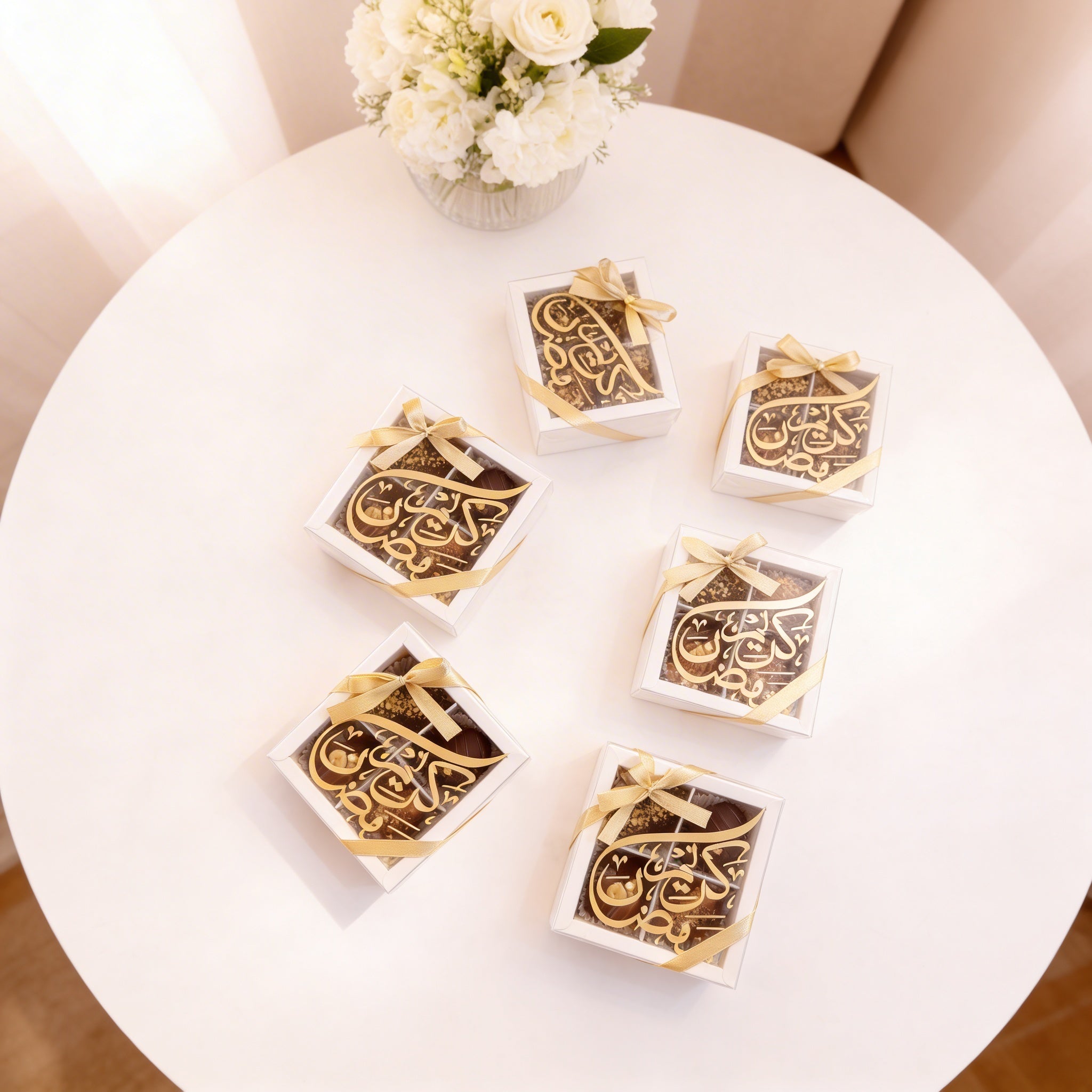 Belgian Chocolate Medjool Dates Box - 4 Pcs